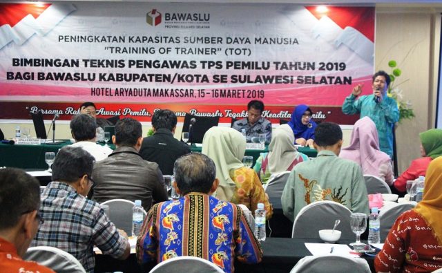 Bawaslu Sulsel Maksimalkan Kesiapan Pengawas Kawal Pemilu 2019