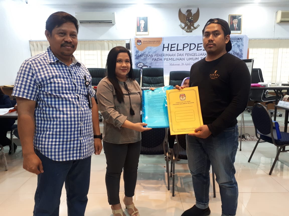 Data Peserta Pemilu yang Telah Menyerahkan LPPDK ke KPU Sulsel