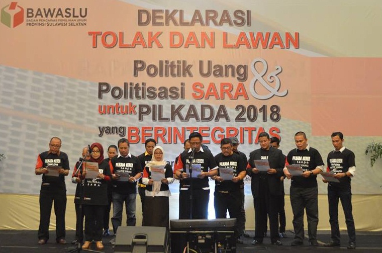 Deklarasi Tolak dan Lawan Politik Uang dan Politisasi SARA Berlangsung Khidmat