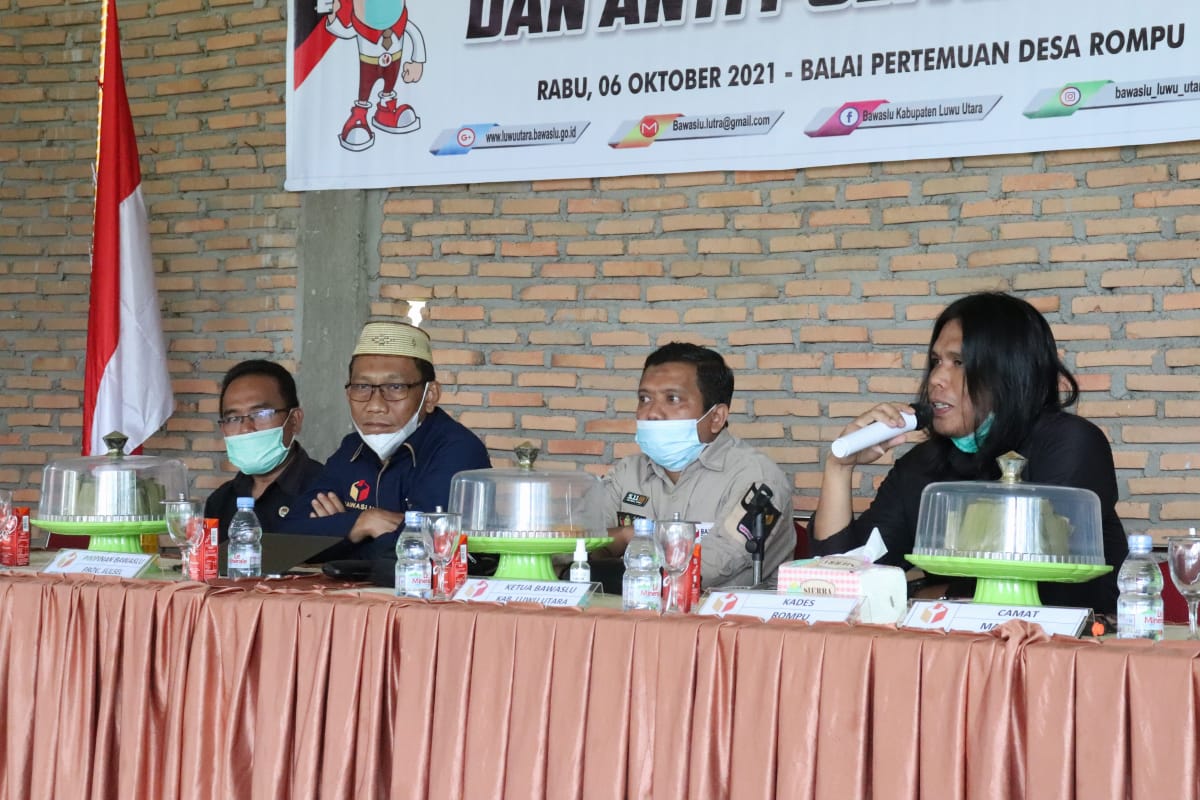 Bawaslu Perluas Edukasi Antipolitik Uang di Desa Rompu Luwu Utara