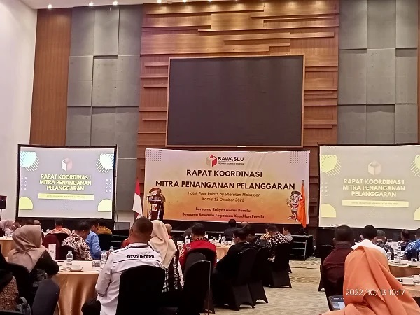 Rakor Mitra Penanganan Pelanggaran Pemilu, Bawaslu Sulsel Tegaskan Fokus Pencegahan