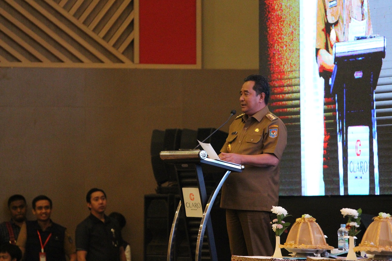 Di Forum Pimpinan Daerah, PJ Gubernur Sampaikan Kesiapan Sulsel Kawal Pemilu Serentak 2024