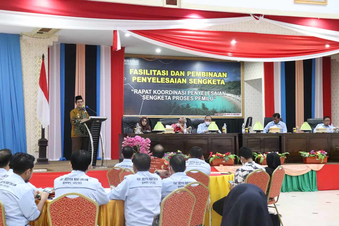 Matangkan Pemahaman dan Keterampilan Jajaran, Bawaslu Sulsel Gelar Rakor Sengketa Pemilu di Selayar