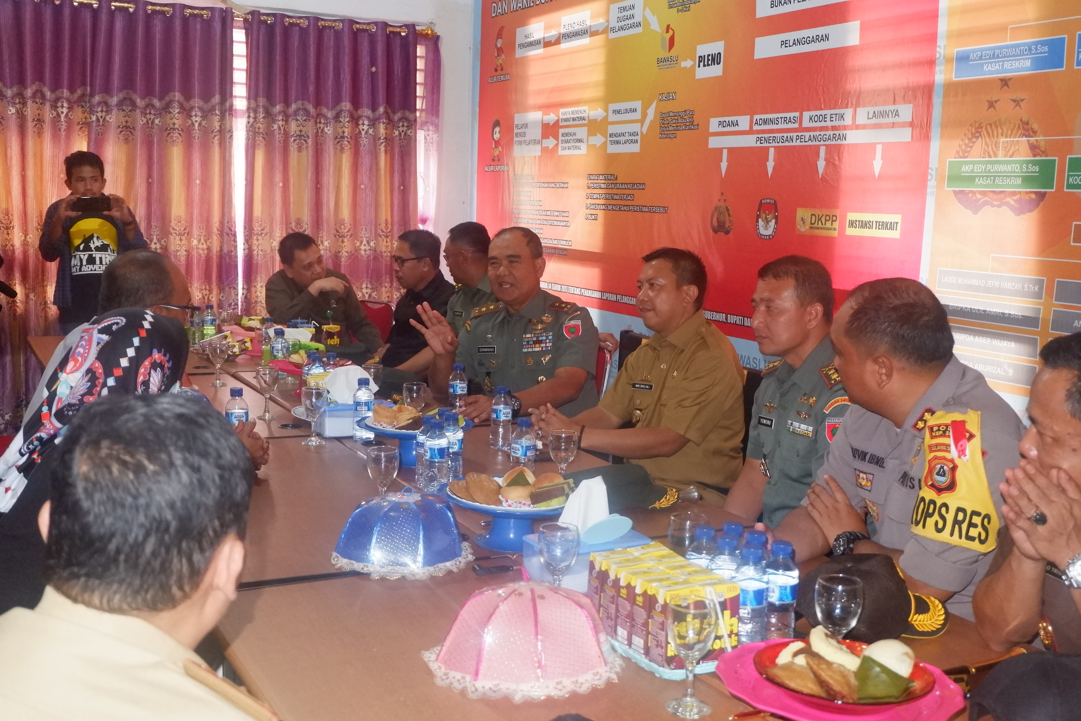 Pangdam XIV Hasanuddin Cek Kesiapan Bawaslu Kabupaten Kepulauan Selayar