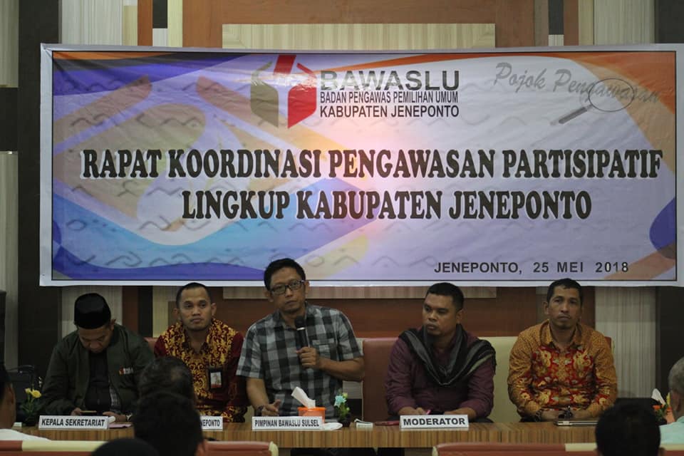 Rakor Pengawasan Partisipatif, Panwaslu Ajak Masyarakat Terlibat Dalam Partisipasi Pengawasan Pemilu