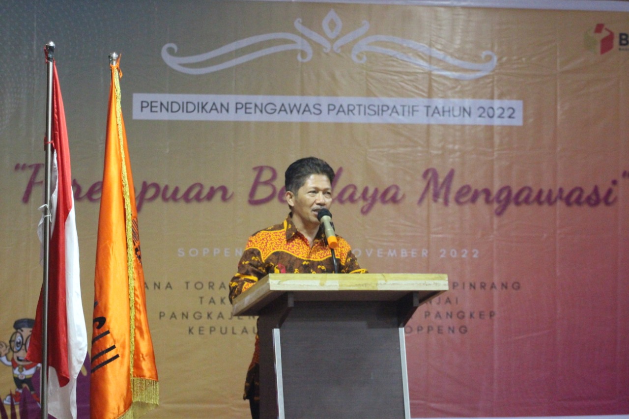 Saiful Jihad Ulas Kepemimpinan Dewan Arung Matoa di Pendidikan Pengawas Partisipatif Soppeng