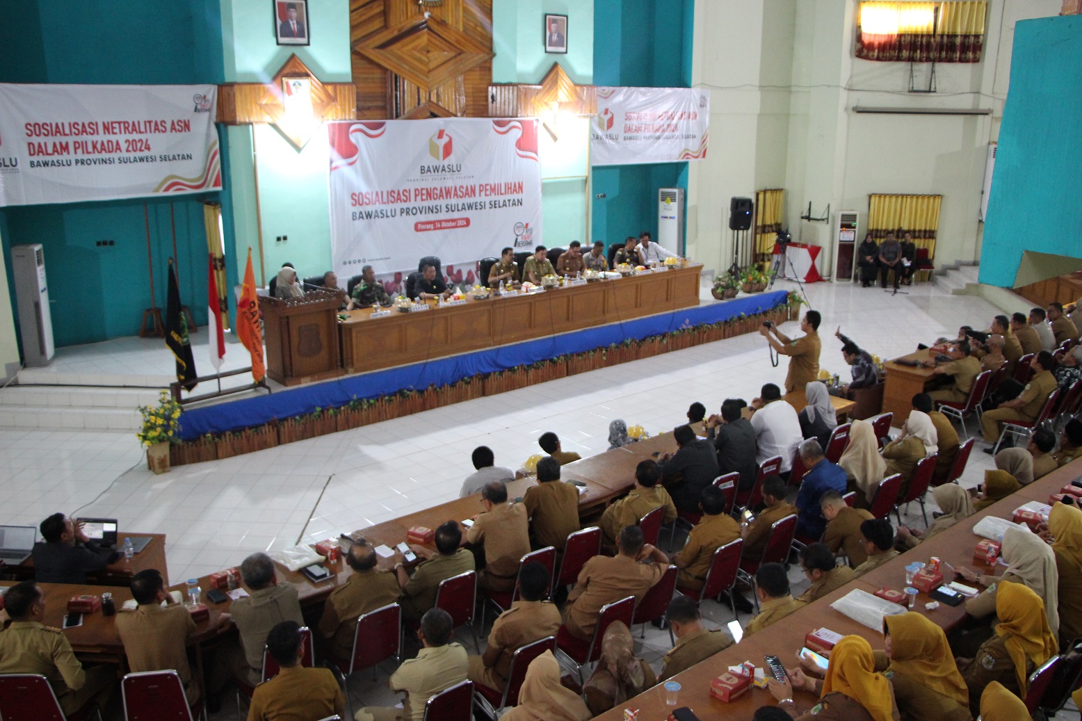 Sosialisasi Netralitas ASN di Pinrang, Bawaslu Libatkan 3 Pemerintah Daerah