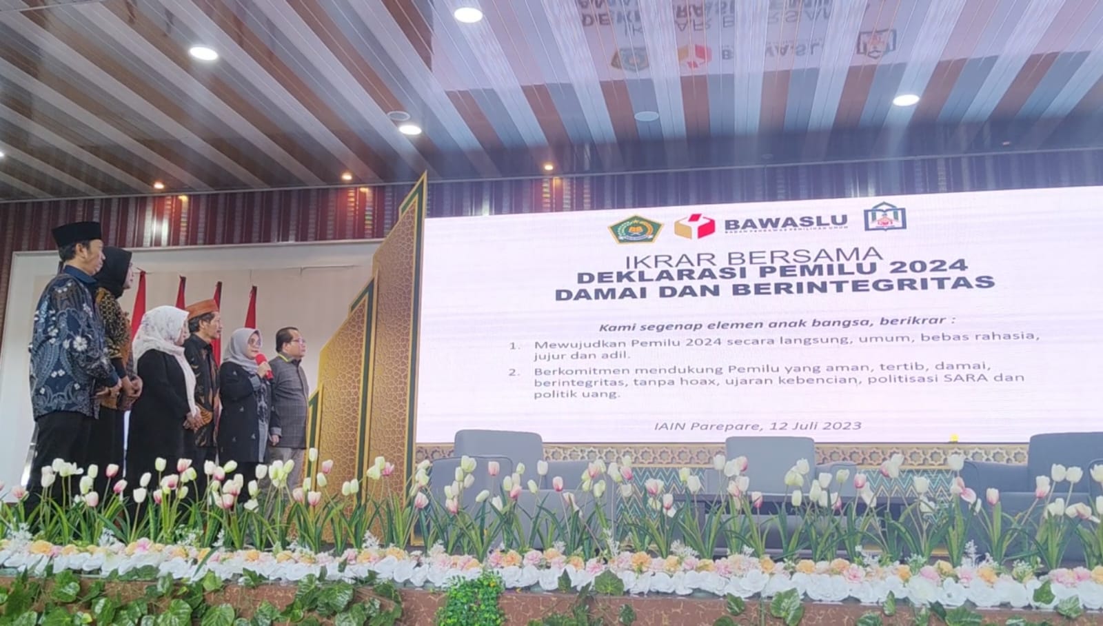 Peserta KKN Nusantara Deklarasi Pemilu 2024 Damai-Berintegritas