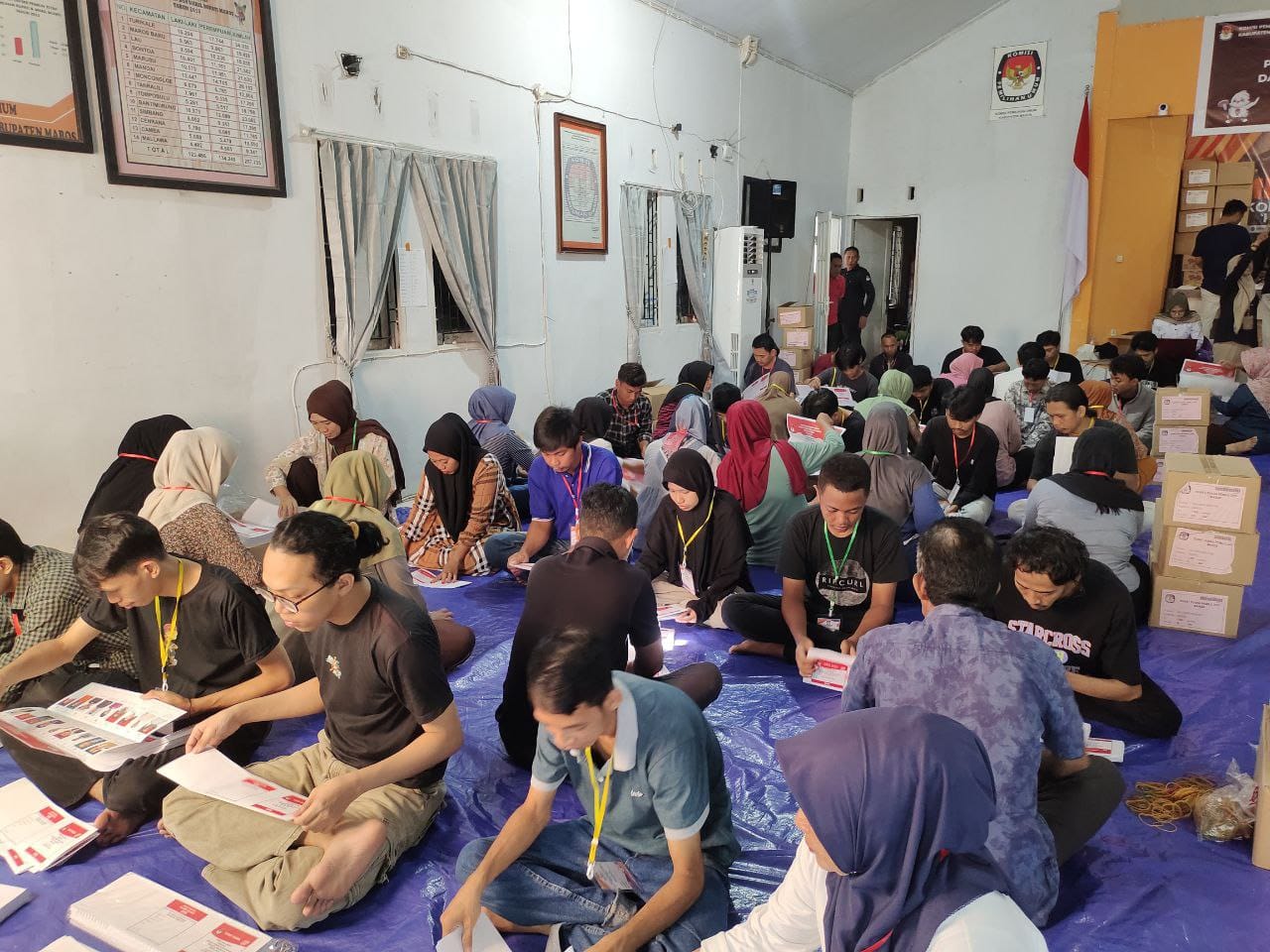 231 Surat Suara Ditemukan Rusak di Hari Keempat Sortir dan Lipat Surat Suara Pemilu 2024