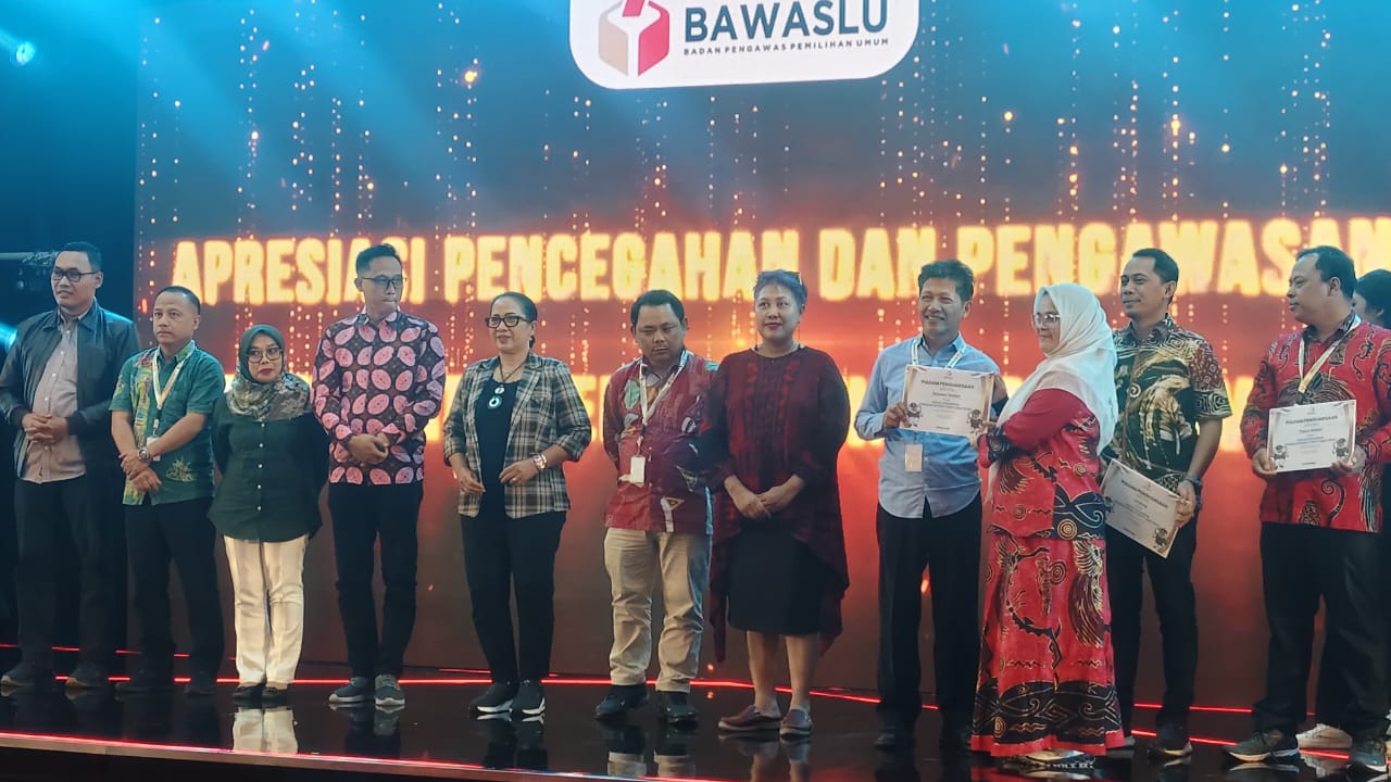Bawaslu Sulsel Terima Apresiasi Nasional atas Keaktifan Pencegahan dan Pengawasan Partisipatif