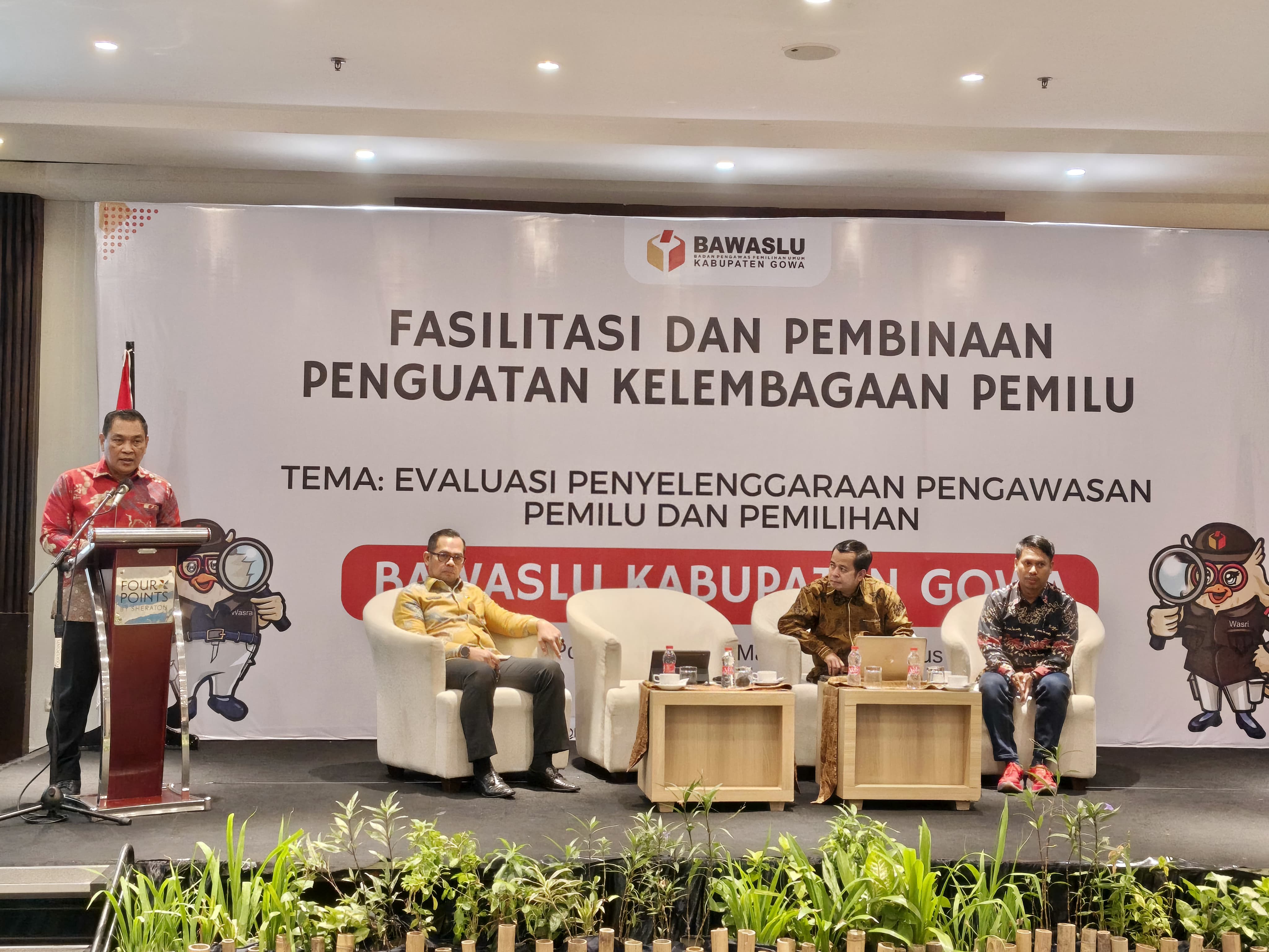 Bawaslu Gowa Gelar Evaluasi Pengawasan Pemilu dan Penguatan Kelembagaan