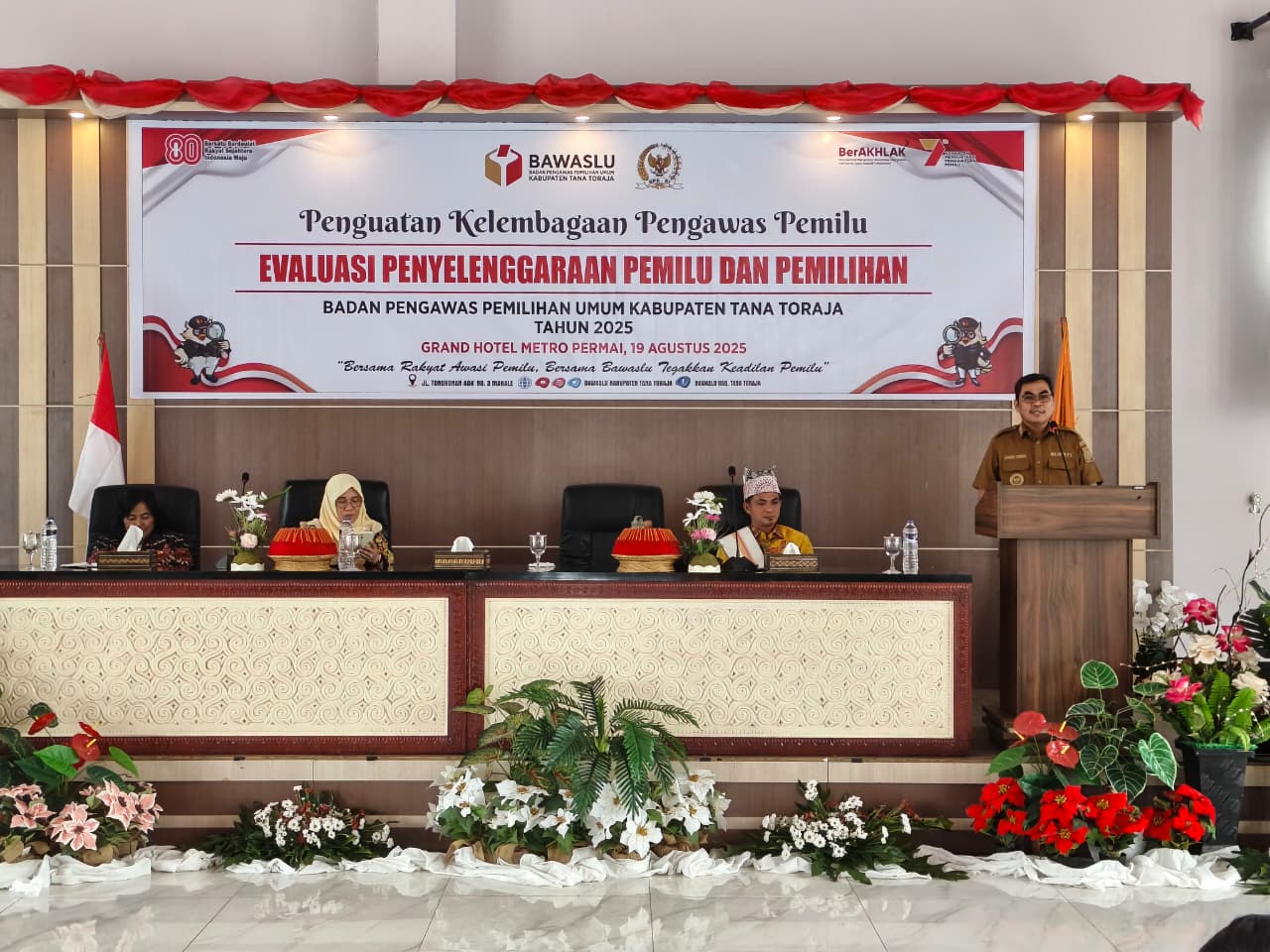 Bupati Tana Toraja Apresiasi Kinerja Bawaslu pada Pilkada 2024