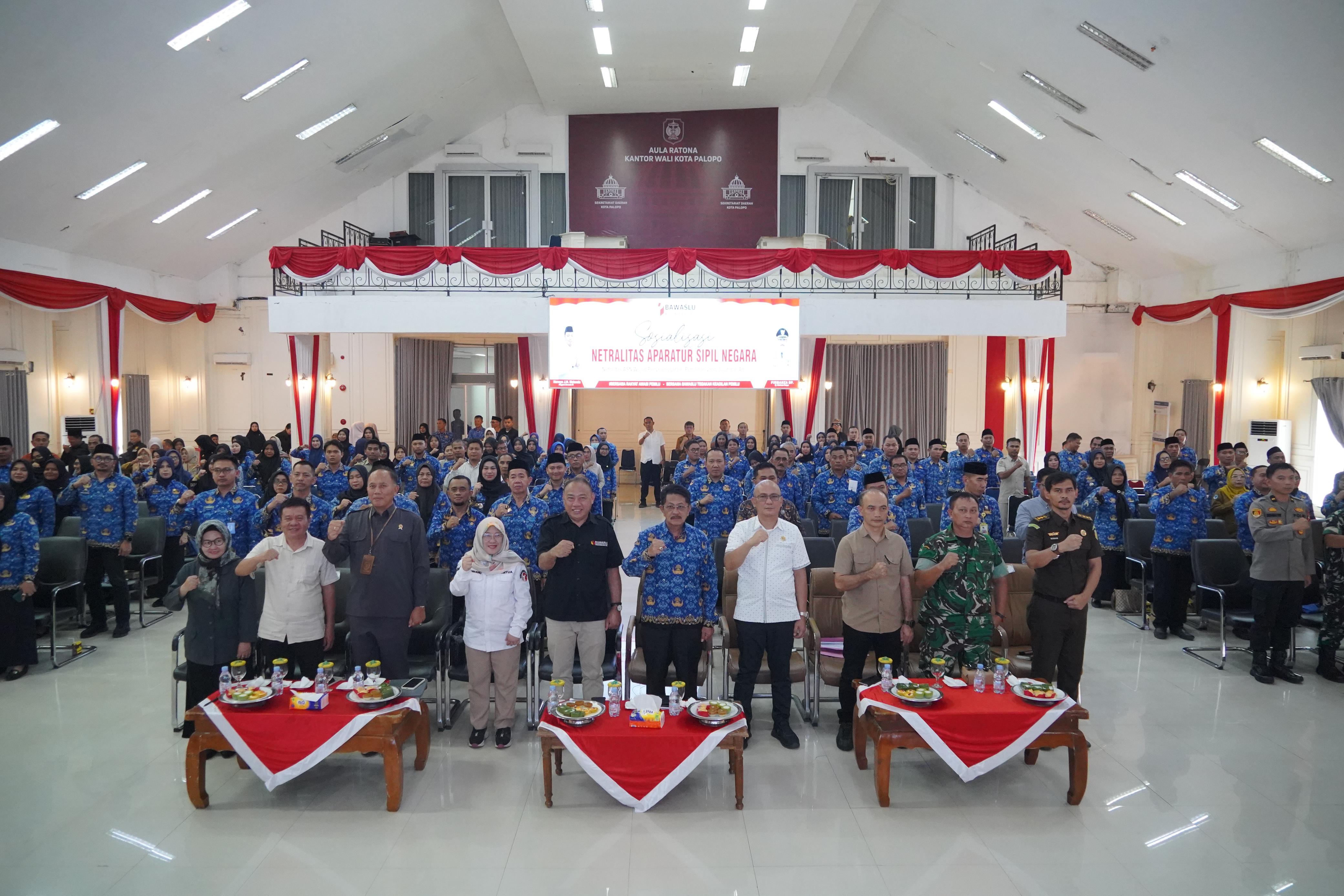 Bawaslu Ajak TNI, Polri dan ASN Jaga Netralitas di PSU kota Palopo