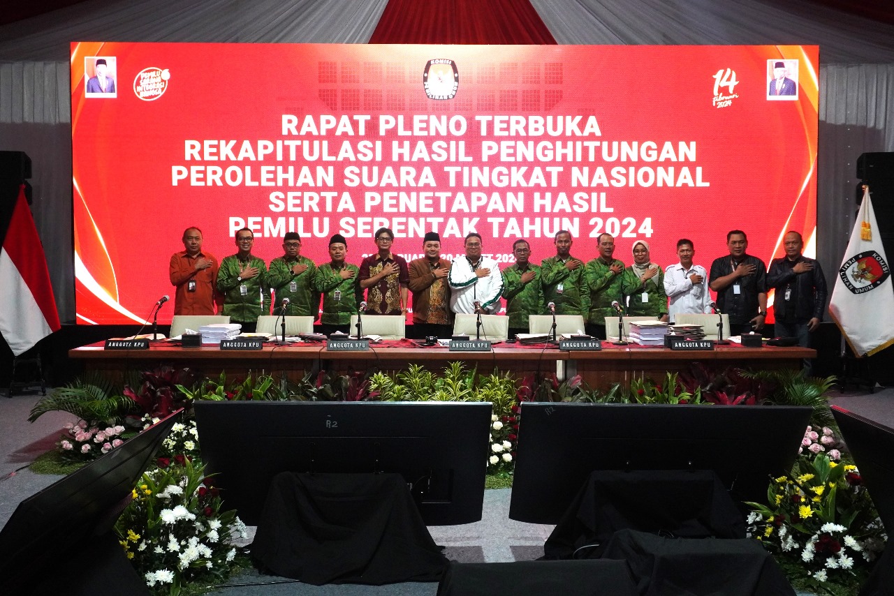 Bawaslu Sulsel Hadiri Rapat Pleno Terbuka Rekapitulasi Hasil Penghitungan Perolehan Suara Tingkat Nasional