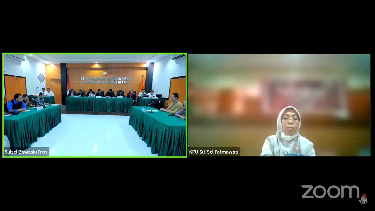 Bawaslu Bacakan Putusan Dugaan Pelanggaran Administrasi KPU Sulsel
