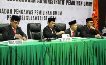 Bawaslu Sulsel Gelar Sidang Administrasi Terkait Rekapitulasi Tingkat Provinsi