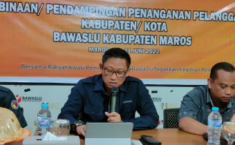 Matangkan Kesiapan, Azry Yusuf Beri Pendampingan dan Pembinaan Penanganan Pelanggaran di Bawaslu Maros