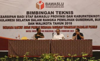 Bawaslu Gelar Bimtek Kearsipan Bagi Staf di Provinsi dan Kabupaten/Kota Se-Sulsel