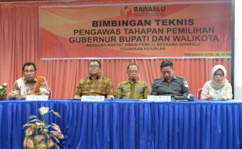 Bawaslu Sulsel Gelar Bimtek Pengawasan Tahapan Kampanye 2018