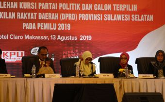 Catatan Bawaslu Pasca Penetapan Kursi Caleg Sulsel Terpilih 2019