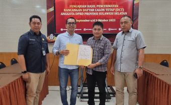 Bawaslu Sulsel Awasi Pengajuan Hasil Pencermatan Rancangan DCT