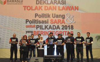 Deklarasi Tolak dan Lawan Politik Uang dan Politisasi SARA Berlangsung Khidmat