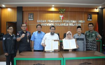 Bawaslu Sulsel dan Dinas Pendidikan Tandatangani PKS Sosialisasi Pemilih Pemula