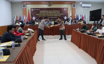 Bawaslu Sulsel Awasi Penyampaian Hasil Penetapan DCS Bacaleg