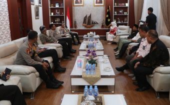 Audiensi Bawaslu Sulsel dengan Kapolda Sulsel Irjen pol. Andi Rian R Djajadi
