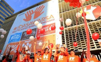 Jalan Santai Jelang Peringatan HUT Bawaslu Ke-10 Tahun