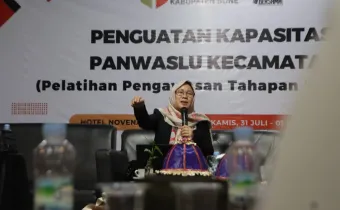 Di Bone Mardiana Rusli Harap Jajaran Tingkatkan Validasi dan Akurasi Data Pemilih