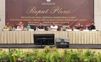 Bawaslu Beri Catatan Perbaikan pada Pleno Rekapitulasi Hasil Verifikasi Administrasi Bakal Calon DPD RI