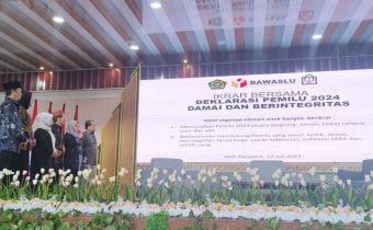 Peserta KKN Nusantara Deklarasi Pemilu 2024 Damai-Berintegritas