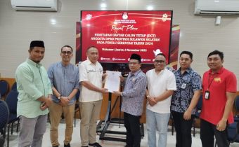 Hadiri Penetapan DCT Anggota DPRD Provinsi Sulsel, Bawaslu Sulsel Siap Tangani Potensi Sengketa