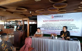 Koordinasi dan Konsolidasi Bawaslu dan KPU untuk Pengawasan Distribusi Logistik Pemilu 2024 di Sulsel