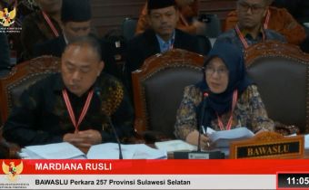 Bawaslu Sulsel Hadir Sebagai Pemberi Keterangan di Sidang MK terkait Perselisihan Hasil Pemilihan Gubernur