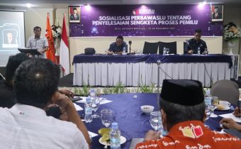 Bawaslu Sulsel Sosialisasi Regulasi Penyelesaian Sengketa Proses Pemilu bagi Parpol dan Penyelenggara