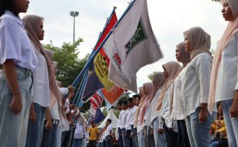 Bawaslu Hadiri Kirab Pemilu 2024 di Anjungan Losari